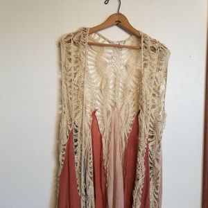 Umgee Boho Crochet Vest